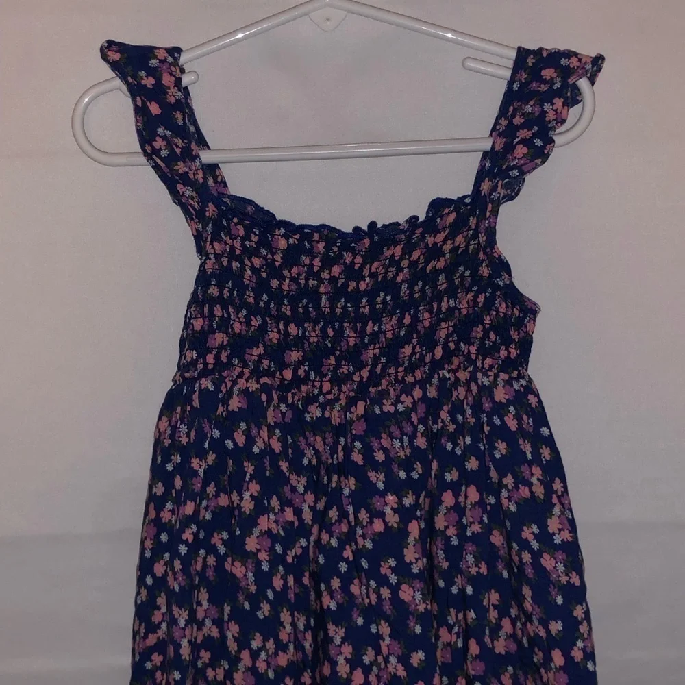 Carter's Pink & Blue Floral Long Dress
